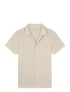 Germain Shirt Designers Knitwear Short Sleeve Knitted Polos Cream Mais...