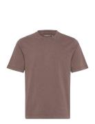 Anf Mens Knits Tops T-Kortærmet Skjorte Brown Abercrombie & Fitch