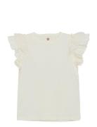 T-Shirt Ss Tops T-shirts Sleeveless Cream En Fant