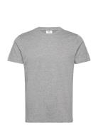 Slim-Fit Cotton T-Shirt Tops T-Kortærmet Skjorte Grey Mango