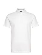 Pima Cotton Polo Tops Polos Short-sleeved White Hackett London