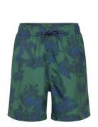 Borg Print Swim Shorts Sport Swimshorts Blue Björn Borg