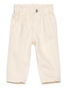 Straight Paperbag Jeans Bottoms Jeans Loose Jeans Cream Mango