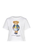 Polo Bear Cotton Jersey Boxy Tee Tops T-Kortærmet Skjorte White Ralph ...