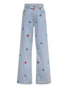 Tnnessa Wide Jeans Bottoms Jeans Wide Jeans Blue The New