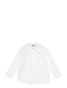 Shirt Tops Shirts Long-sleeved Shirts White United Colors Of Benetton