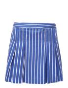 Alexis Cotton Stripe Pltd Mini Skirts Short Skirts Blue French Connect...