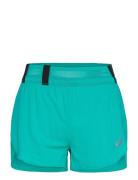 Metarun Split Short Sport Shorts Sport Shorts Green Asics