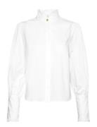 Maira Blouse Designers Blouses Long-sleeved White BUSNEL