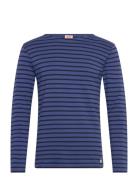 Striped Breton Shirt Héritage Designers T-Langærmet Skjorte Blue Armor...