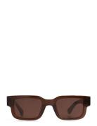 Leon Firkantede Solbriller Brown Corlin Eyewear
