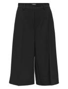 Objlisa Mw Wide Capri Pant Noos Bottoms Trousers Capri Trousers Black ...