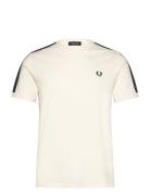 Taped Ringer T-Shirt Tops T-Kortærmet Skjorte Cream Fred Perry