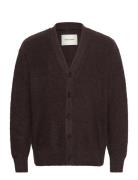 Wwtrue Tops Knitwear Cardigans Brown WOOD WOOD