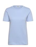 Srhella T-Shirt Gots Tops T-shirts & Tops Short-sleeved Blue Soft Rebe...