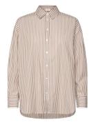 Shirt From Freequent In A Light Material With Stripes. The Shirt Has A...