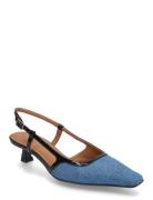 Sling Back Shoes Sling Backs Heeled Slingbacks Blue Billi Bi