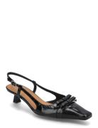 Sling Back Shoes Sling Backs Heeled Slingbacks Black Billi Bi