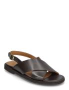 Sandals - Flat - Open Toe - Op Flade Sandaler Black ANGULUS