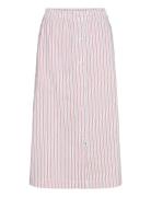 Poplinda Sindri Skirt Skirts Knee-length & Midi Skirts Pink Mads Nørga...