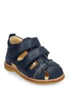 Sandals - Flat - Closed Toe Shoes Summer Shoes Sandals Navy ANGULUS