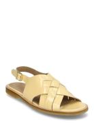 Sandals - Flat - Open Toe - Op Flade Sandaler Yellow ANGULUS