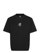 T-Shirt Tops T-Kortærmet Skjorte Black Armani Exchange