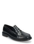 Gp0006 - Black Polido Loafers Flade Sko Black Garment Project