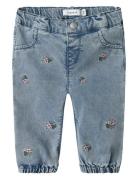 Nbfrose Shaped R Emb Jeans 5321-Yb Bottoms Jeans Regular Jeans Blue Na...