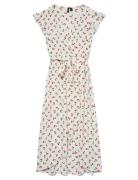 Vmpage S/L Long Wrap Dress Wvn Ga Kort Kjole Multi/patterned Vero Moda