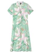 Vmjosie S/S Calf Shirt Dress Wvn Ga Knælang Kjole Green Vero Moda