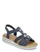 V0649-14 Flade Sandaler Blue Rieker