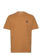 Washed Boot Lab Back Graphic Tee Tops T-Kortærmet Skjorte Brown Timber...
