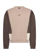 Sweatshirt Tops Sweatshirts & Hoodies Sweatshirts Beige EA7