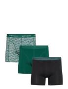 Cotton Stretch Boxer 3P Boxershorts Green Björn Borg