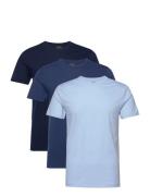 Slim Crewneck 3-Pack Tops T-Kortærmet Skjorte Blue Polo Ralph Lauren