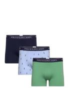 Classic Stretch-Cotton Trunk 3-Pack Boxershorts Navy Polo Ralph Lauren