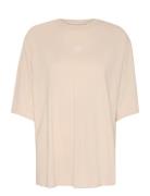 Gzerica Emb Tee Tops T-shirts & Tops Short-sleeved Beige Gestuz