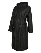 Vmmmalou Coated Coat Outerwear Rainwear Rain Coats Black Vero Moda Mat...
