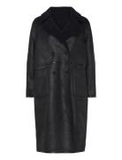 Naomi Reversible Coat Blacks Outerwear Faux Fur Black Levi's®