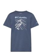 Tech Trail Short Sleeve Graphic Shirt Tops T-Kortærmet Skjorte Navy Co...