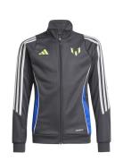 Messi Jkt Y Sport Sweatshirts & Hoodies Sweatshirts Grey Adidas Perfor...