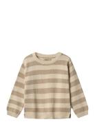 Knit Pullover Morgan Tops Sweatshirts & Hoodies Sweatshirts Beige Whea...