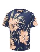 Onsklop Reg Ss Floral Tee Tops T-Kortærmet Skjorte Navy ONLY & SONS