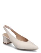 Jensennto Shoes Sling Backs Heeled Slingbacks Cream UNISA