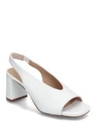 Mondynto Shoes Sling Backs Heeled Slingbacks White UNISA