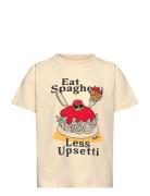 Tnnedrick S_S Tee Tops T-Kortærmet Skjorte Beige The New