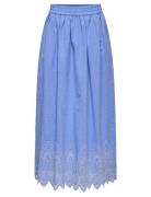 Onltulum Emb Maxi Skirt Wvn Skirts Maxi Skirts Blue ONLY