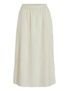 Viprisilla H/W Midi Skirt/1 Skirts Knee-length & Midi Skirts Cream Vil...