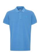 Bherik Polo Tops Polos Short-sleeved Blue Blend